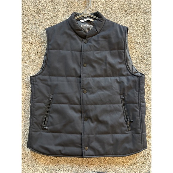 Zara Thermore Vest Men Black Size XL Pockets - Picture 1 of 8